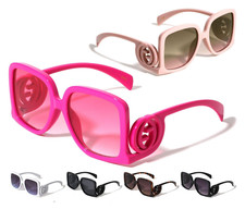 XL OVERSIZED WOMENS CLASSIC SQUARE JACKIE O LUXURY FASHION DESIGNER SUNGLASSES