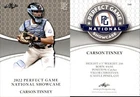 CARSON TINNEY 2022 LEAF PERFECT GAME "National Showcase" ROOKIE CARD #141