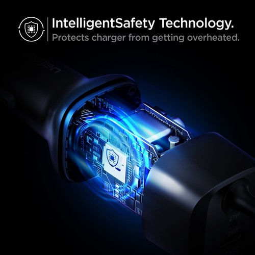 Spigen ArcStation™ | Chargeur voiture Lightning certifié USB-C et MFi 47 W - Photo 8 sur 8
