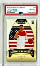  2020 Panini Prizm DP LaMELO BALL Silver Global Prospects PSA 10 