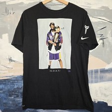 Nike Kobe Bryant Trophy Retirement GOAT DriFit Shirt size L Basketball HOF Laker