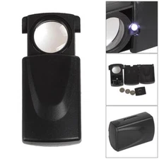 30X Pull-type Magnifier Mini Pocket Hand Magnifying Glass with LED Light Source