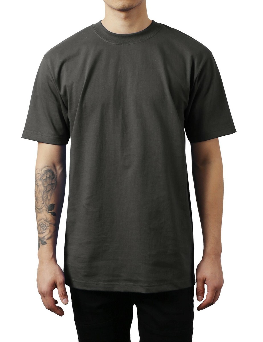 T-shirt In Tinta Una Taglie Forti Da Uomo Nuova Transfrontaliera - Foto 2