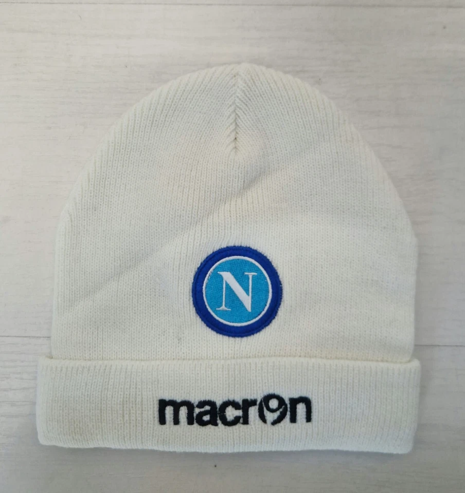3606 SSC NAPOLI ZUCCOTTO LANA MACRON HAT SR CUFFIA CAPPELLO BEANIE CAP WINTER