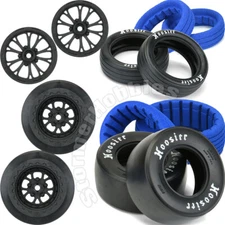 Pro-Line all in one Drag Tire and Wheel Package, complete set, front and rear