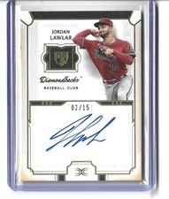 2024 Topps Definitive Jordan Lawlar Orange Rookie Auto #02/15 DRA-JL2 D-Backs