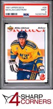 1991 UPPER DECK #26 NICKLAS NIKLAS LIDSTROM RC HOF PSA 9