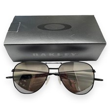 Oakley Contrail Sunglasses OO4147-0457 Satin Black Prizm Black Polarized w/Pouch