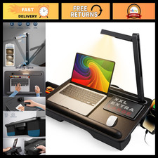 Portable Lap Desk with LED Light, Cushioned L...