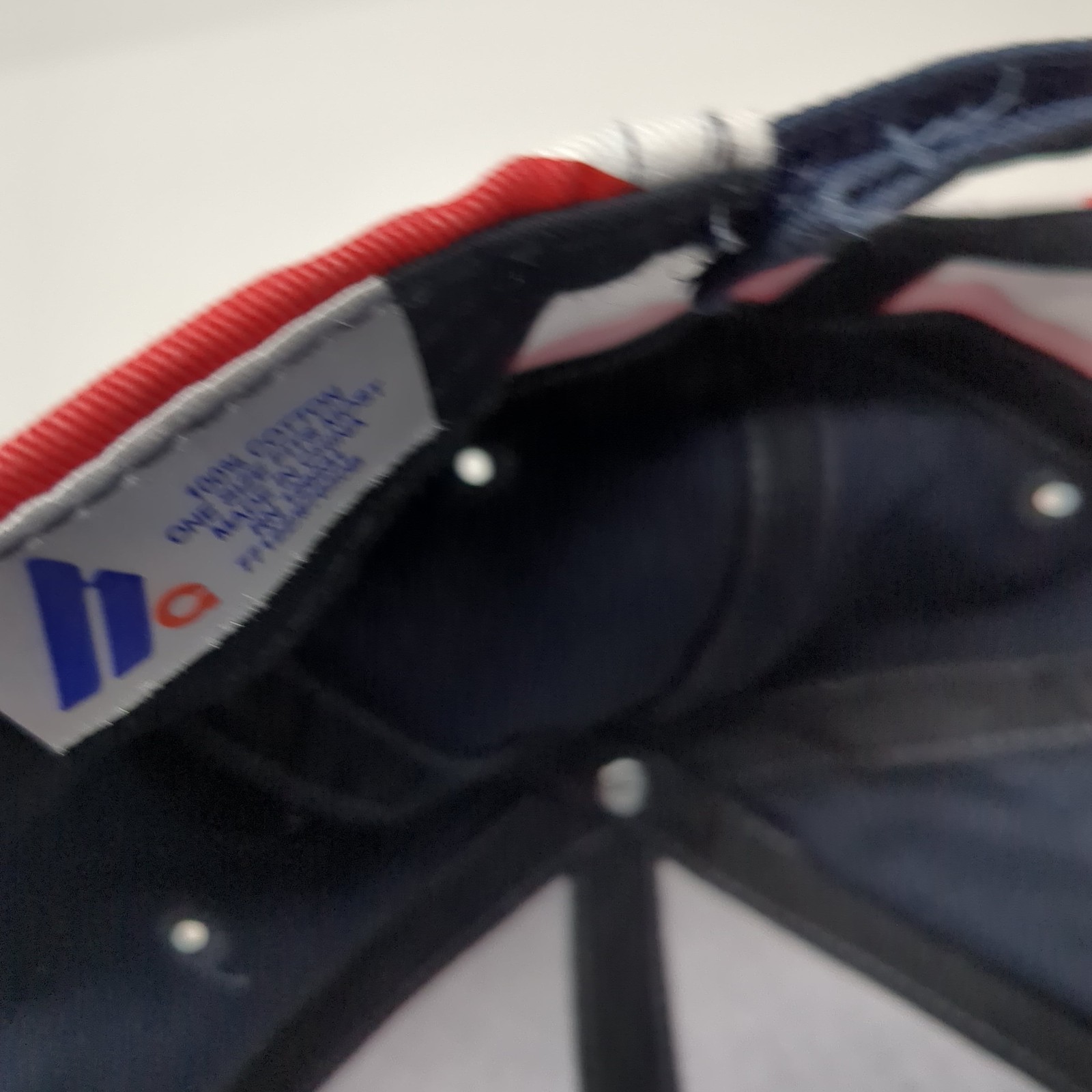 USA Flag Strapback Baseball Cap Multi One Size Ad… - image 9