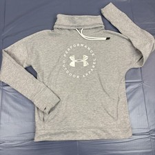 Under Armour Sweatshirt Womens Small Gray Cowl Neck Performance Outdoor Fleece