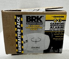 First Alert BRK Contractor 6 Pack Carbon Monoxide Alarm Battery Powered CO400B
