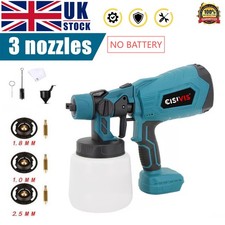For Makita 18V Battery Electric Paint Sprayer Cordless Fence Wall Spray Gun UK🔥