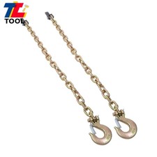 2 Pcs 38 36 25000lbs G80 Tow Chains Trailer Safety Chain With Chain Buckle