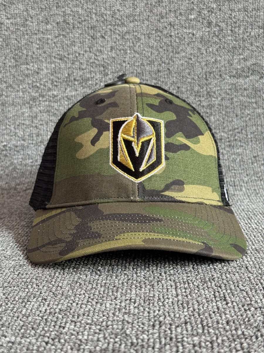 '47 Brand Vegas Golden Knights Trucker Snapback Camo Black OS NHL Hat