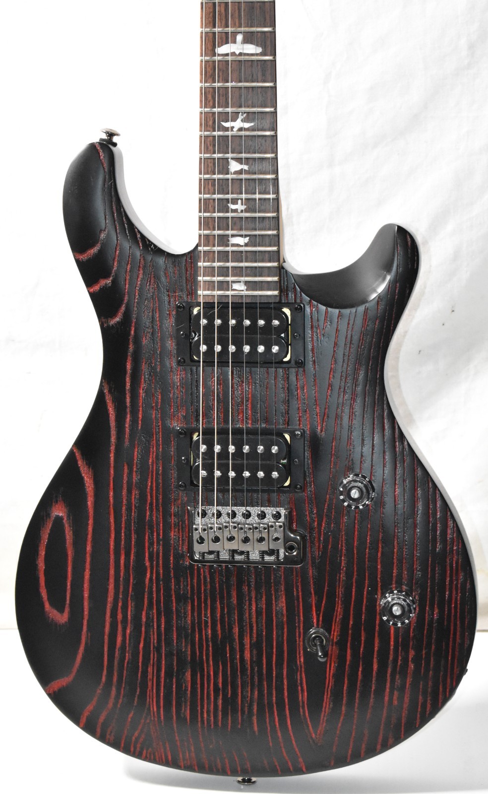 PRS SE Swamp Ash Sandblasted CE 24 Ltd. Ed. Guitar Sandblasted Red w/ Soft Case