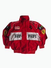 FERRARI Vodafone Shell Racing Kid Jacket Size KID S Red Vintage 90s