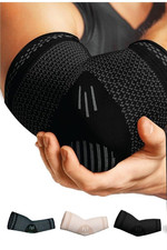 2-POWERLIX Elbow Sleeve, Tendinitis, Tennis or Golfers Elbow, Arthritis, Black