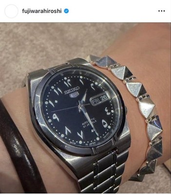 Seiko 5 Arabic Dial Automatic Reverse Import Watch Japanese Analog Pre-Owned