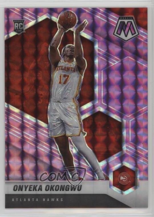 2020-21 Panini Mosaic Purple Prizm 18/49 Onyeka Okongwu #225 Rookie RC g9t