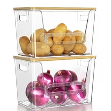 2 Set Pantry Organizers and Storage, Trash Bag Dispenser with Top, Trash Bag ...