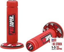 '7/8'' Motorcross Handle Grips Dirt Bike 22mm 24mm Truster Grips Pro taper Red