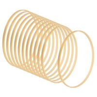 "12 Stk. Holz Bambus Hoop Kranz 9.1\" FüR Hochzeitskranz HäNgende Bastelarbeiten"