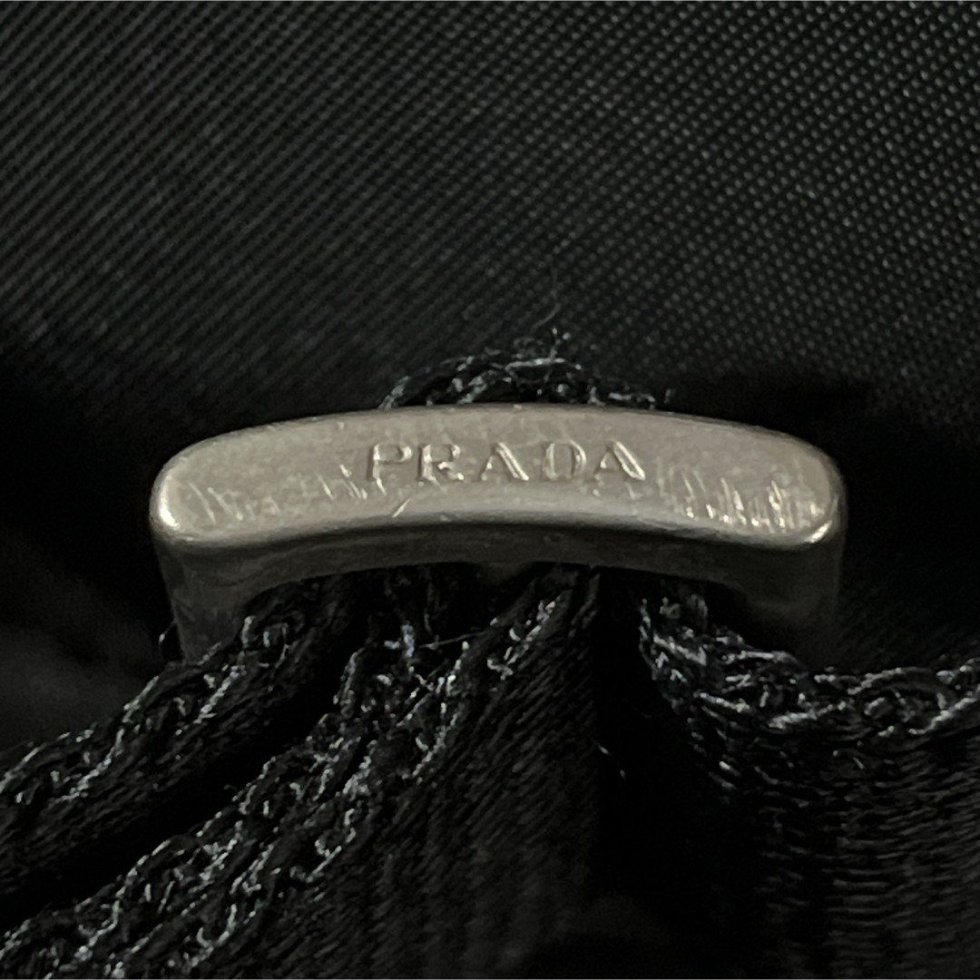 PRADA drawstring backpack triangle logo tessuto n… - image 7