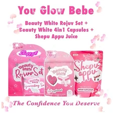 You Glow Babe Beauty White Rejuv Set + Beauty White 4in1 Capsules + Shepu Appu