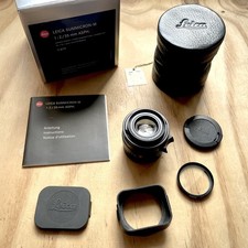 Leica 35mm F2 Summicron M Mount Lens Aspherical Boxed Street Photography M6 MP