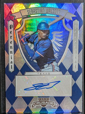 Sebastian Walcott #PPS-SWT 2025 Panini Crusade Perennial Prospect Sign Rangers
