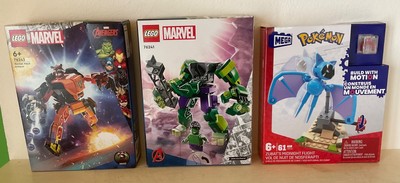 LEGO Marvel Rocket & Hulk Mech + Mega Construx Pokémon Zubat NEU OVP Set