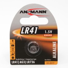 ANSMANN 5015332 Battery LR41. 1.5 V. Alkaline