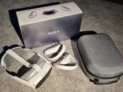 PICO 4 128GB All-in-One VR Headset - Weiß/Grau mit OVP inkl. Tasche