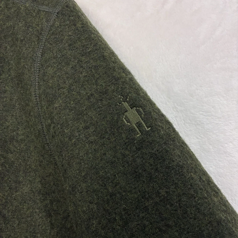 Camisa Suéter Smartwool Polar Cuello Redondo Mezcla de Lana Para Hombre L Cazador Verde Salvia Foto 4 de 4