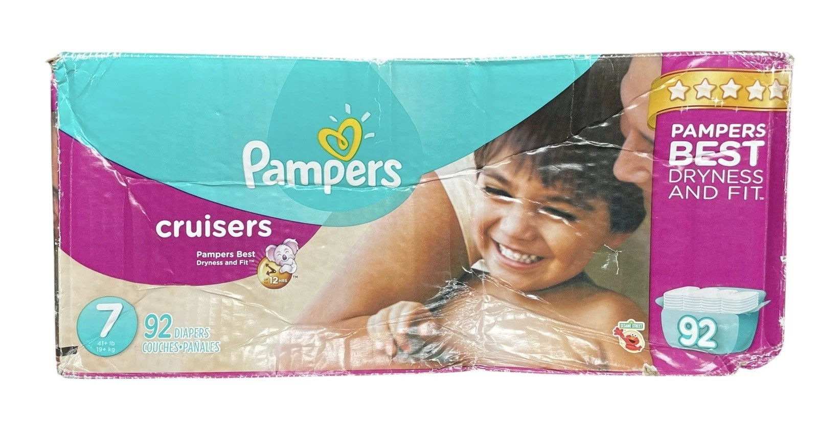 Vtg Pampers Cruisers Diapers Size 7 Sesame Street Characters 92 Count
Opens in a new window or tab