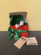 Annalee Dolls Puppy Present 4” Doll #7421 - Christmas Holiday Figure