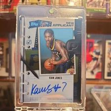 2025-26 Topps Basketball Kam Jones New Applicant  Auto