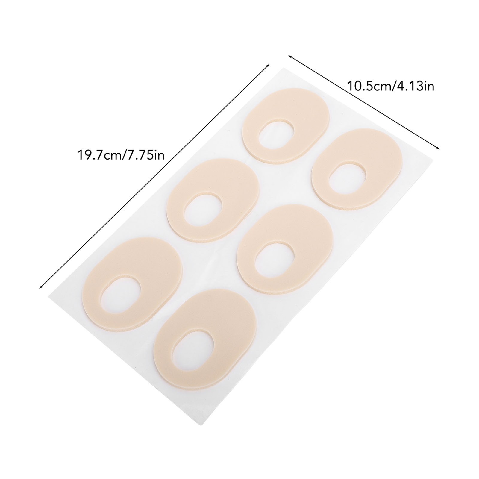 24pcs Latex Self Stick Adhesive Foot Cushion Anti Friction Breathable Foot Pa
