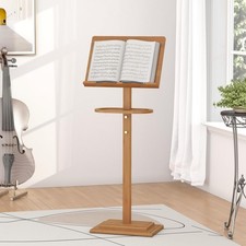 Music Stand for Sheet Music - Bamboo Folding Sheet Music Stands / Wooden Shee...