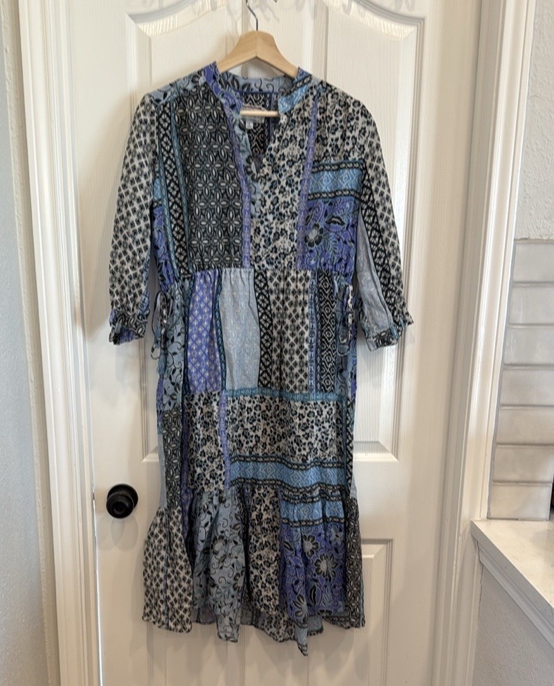 Johnny Was Workshop Marrakesh Patchwork Print Mid… - image 2