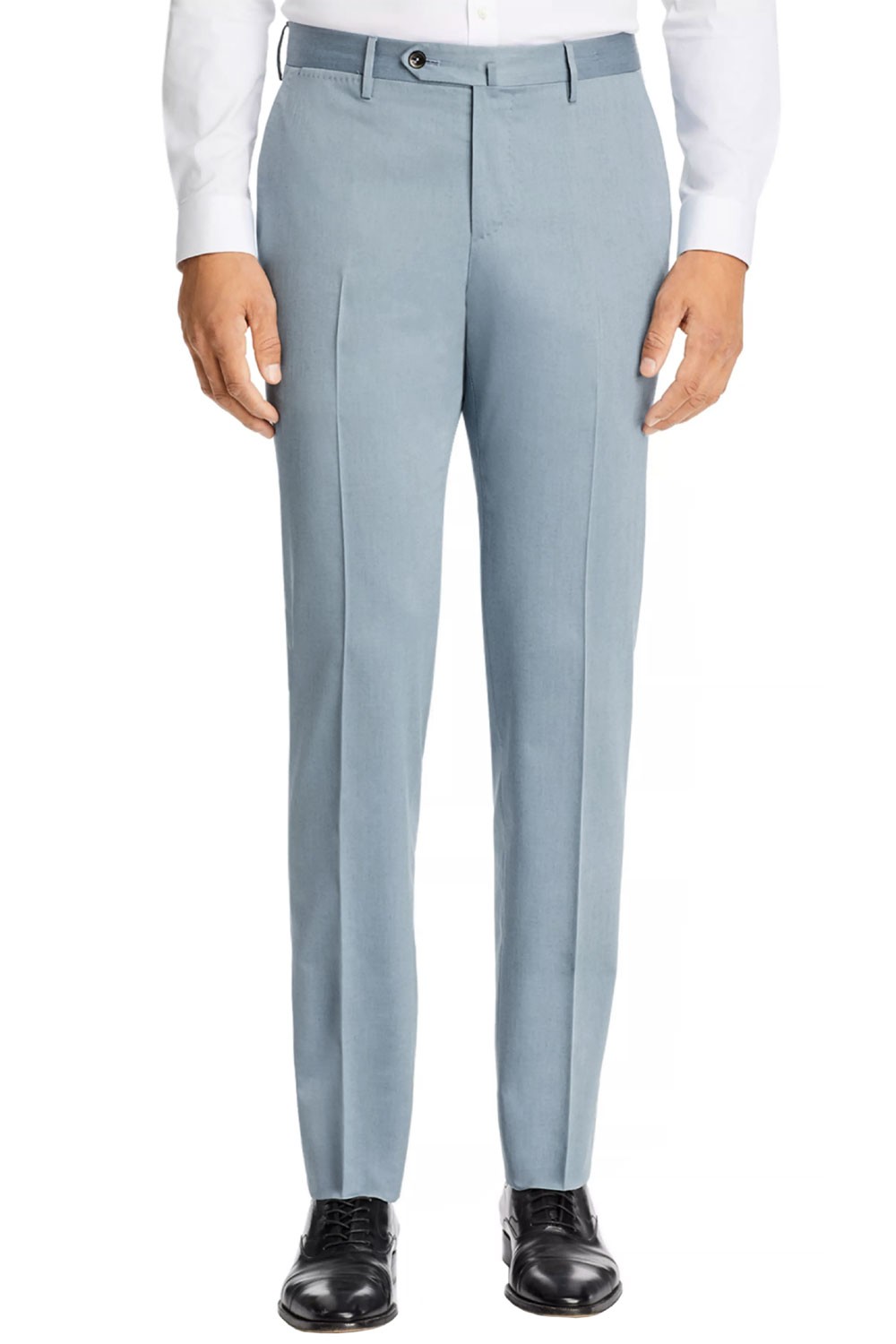 PT01 Pantaloni Torino Мужские классические брюки Solaro из шерсти и хлопка 40 Blue IT 58