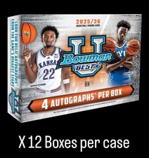 1 CASE/12 BOXES Bowman U Best Basketball 2025/26 4 Autographs/Box Presale 