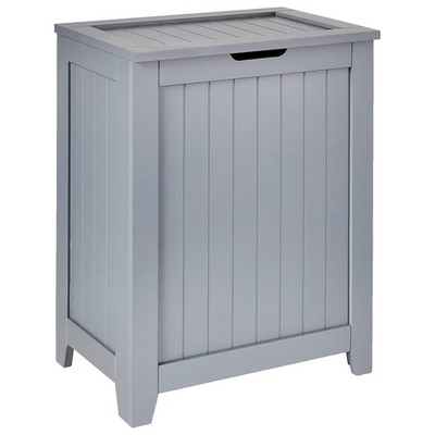 Redmon Contemporary Wooden Clothes Hamper for Bedroom and Laundry Room(Open Box)