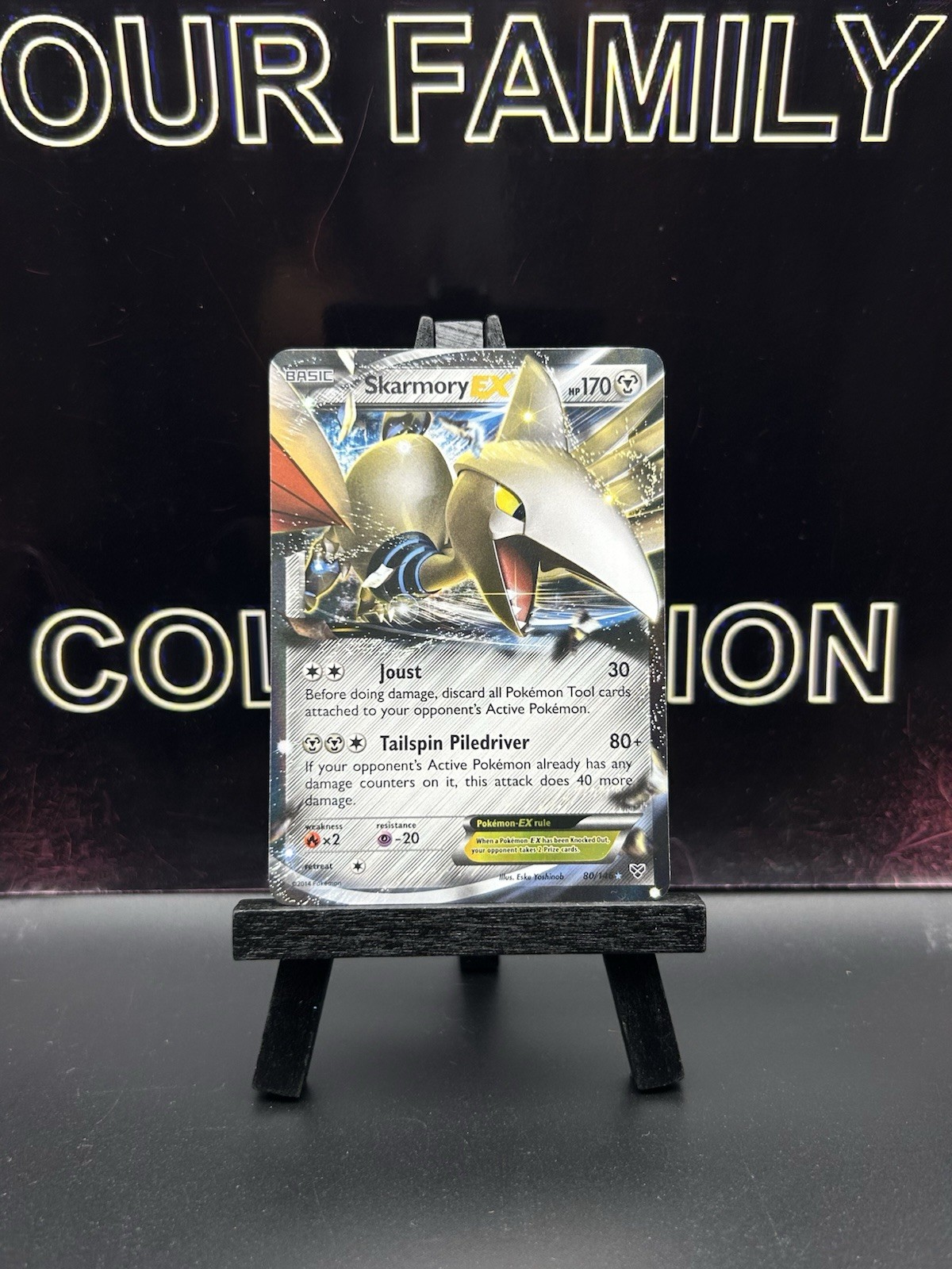 Skarmory EX - 80/146 - Pokemon XY Base Set Ultra Rare Card NM