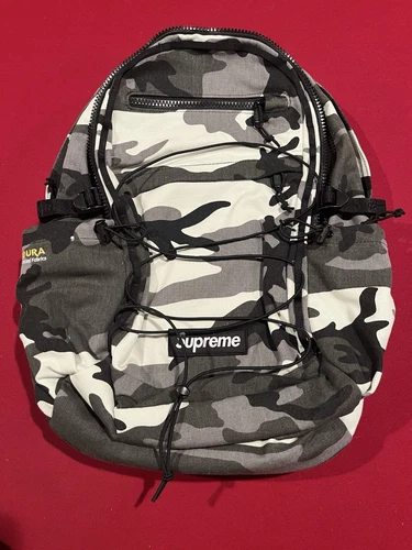 Sac à dos Supreme Cordura Snow Camo SS25 envoi le jour même