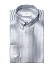 NWT ETON DRESS SHIRT white blue luxury Sweden 42 16 1/2 contemporary