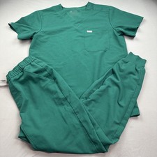 FIGS Technical Collection Scrub Set Mens S/XS Green Jogger Pants Top Medical