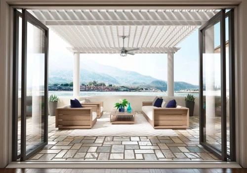 Hunter Fans - Searow 54 Inch WeatherMax Ceiling Fan with LED Light Kit and Wall - Picture 2 of 4