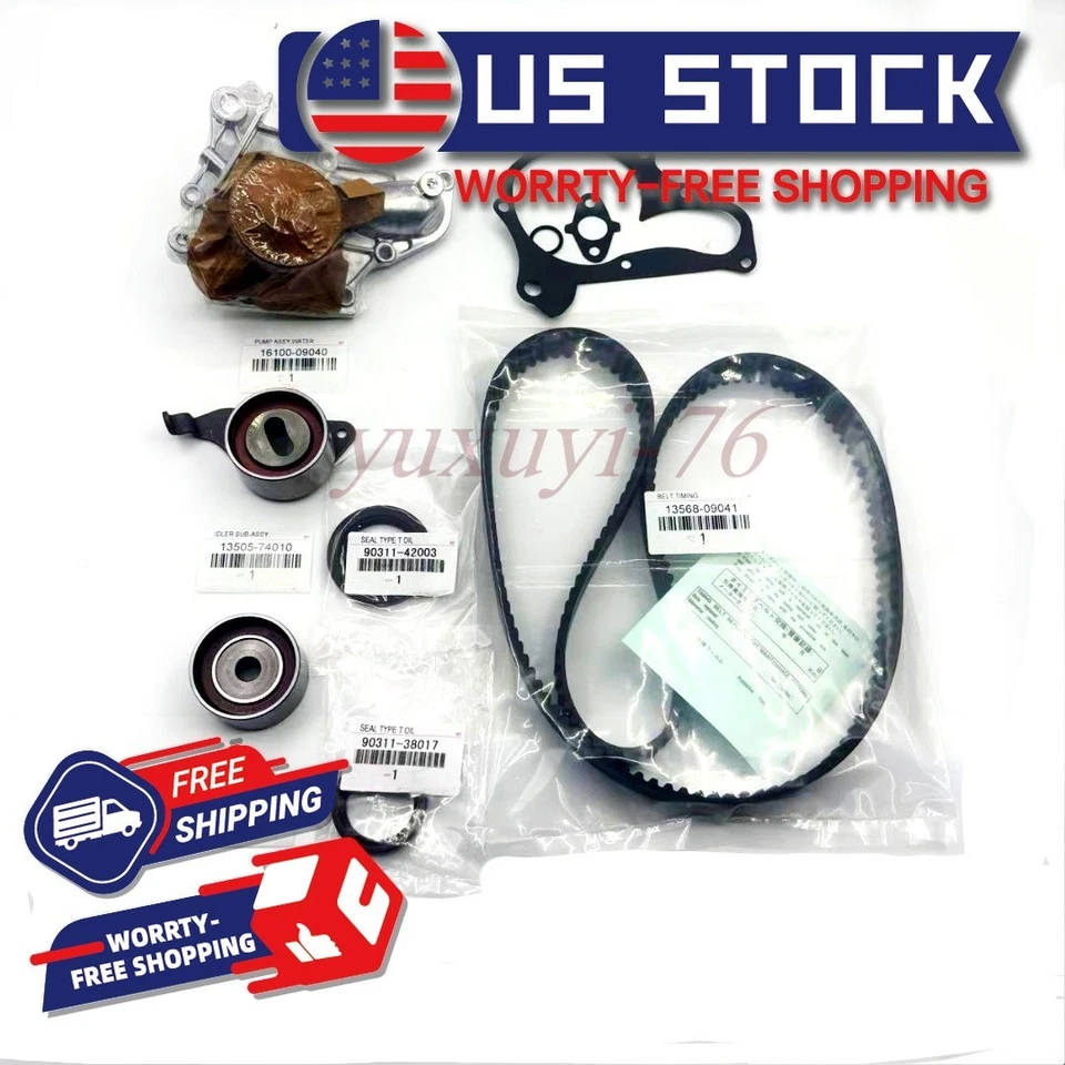 OEM For Toyota Camry Celica 87-01 2.0 2.2L 3SFE 5SFE Timing Belt Water Pump Kit - Image 3 of 4